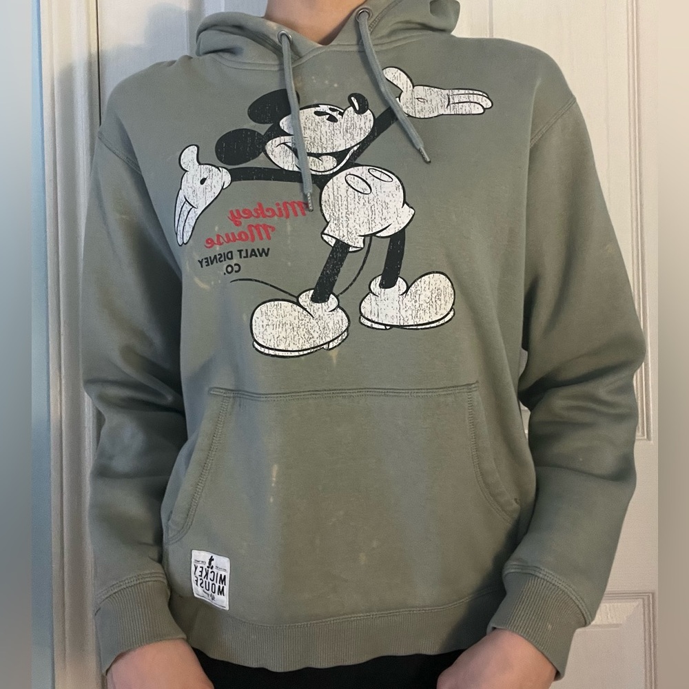 Green Mickey Mouse Hoodie